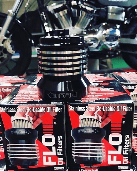 R 1150 R (2001 - 2006) oil filter with black/polished fins | PC RACING