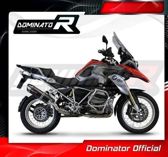 R 1200 GS ADVENTURE (2013 - 2018) eu approved exhaust silencer hp1 black | Dominator