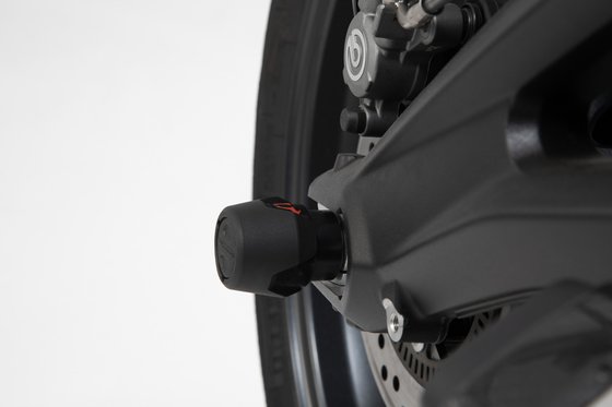 F 700 GS (2018 - 2018) rear axle slider set black | SW-MOTECH