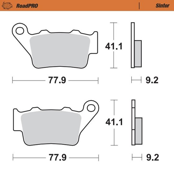 F 800 R (2009 - 2020) sintered rear brake pad | MOTO-MASTER