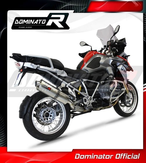 R 1200 GS ADVENTURE (2013 - 2018) homologated exhaust silencer oval | Dominator