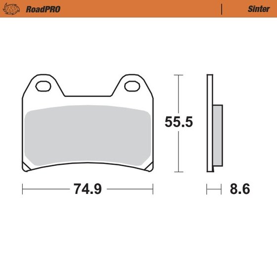 R NINET SCRAMBLER (2016 - 2022) sintered front brake pad | MOTO-MASTER