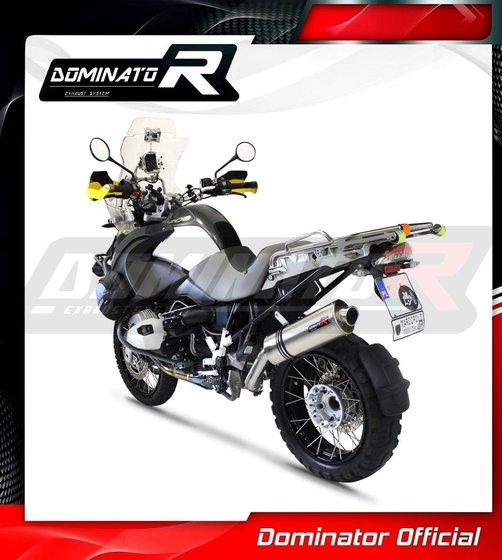 R 1200 GS ADVENTURE (2010 - 2012) homologated exhaust silencer oval | Dominator