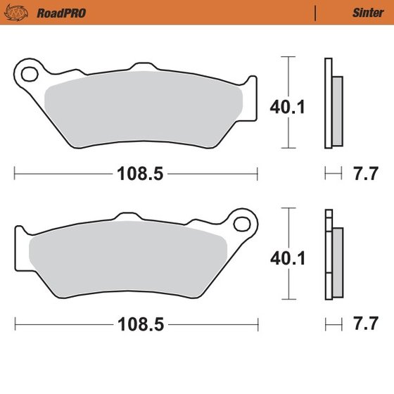 R 1200 RT (2014 - 2018) sintered rear brake pad | MOTO-MASTER