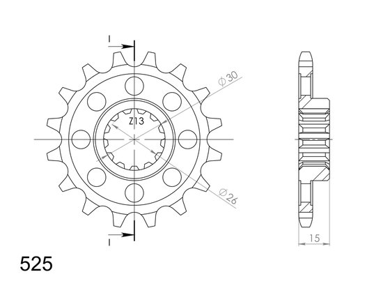 S 1000 R (2017 - 2017) supersprox / jt front sprocket 404.17 | Supersprox