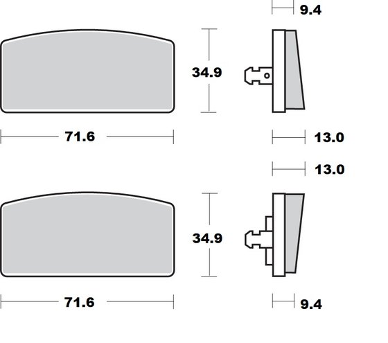 R 100 (1978 - 1978) ceramic brake pad | MOTO-MASTER