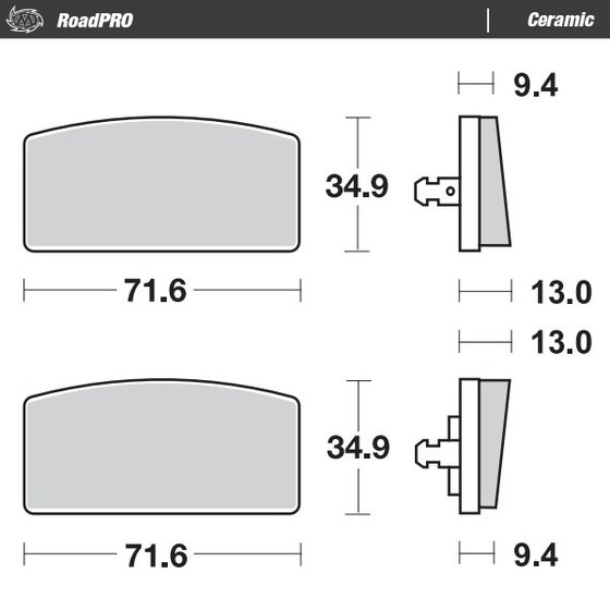 R 100 (1978 - 1978) ceramic brake pad | MOTO-MASTER