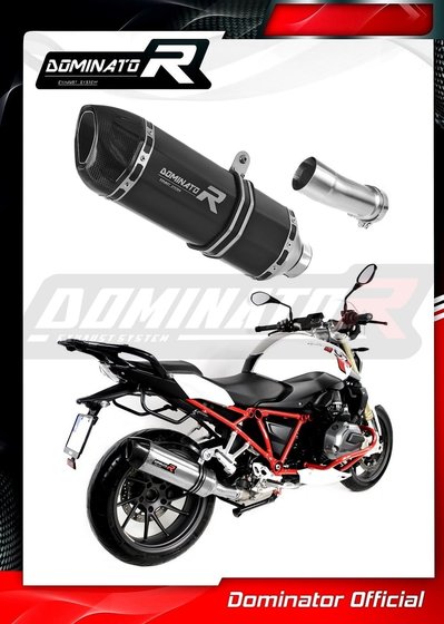 R 1200 R (2015 - 2018) exhaust silencer muffler hp1 black | Dominator