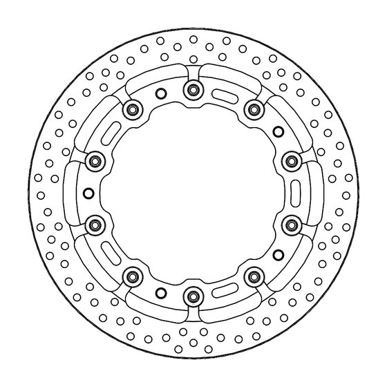 R NINET RACER (2017 - 2021) halo pro race floating brake rotor | MOTO-MASTER