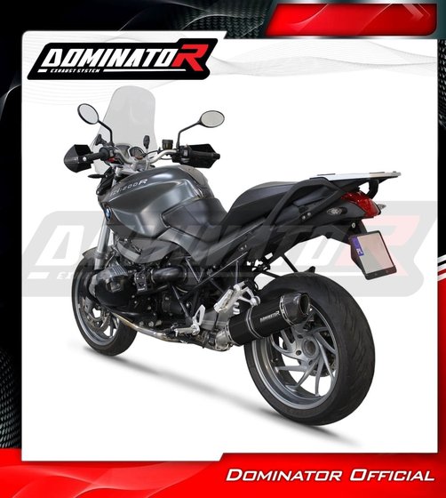 R 1200 R (2010 - 2014) eu approved exhaust silencer hp1 black | Dominator