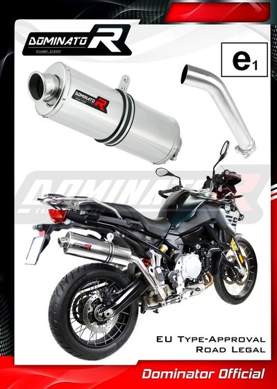 F 850 GS (2018 - 2020) homologated exhaust silencer oval | Dominator