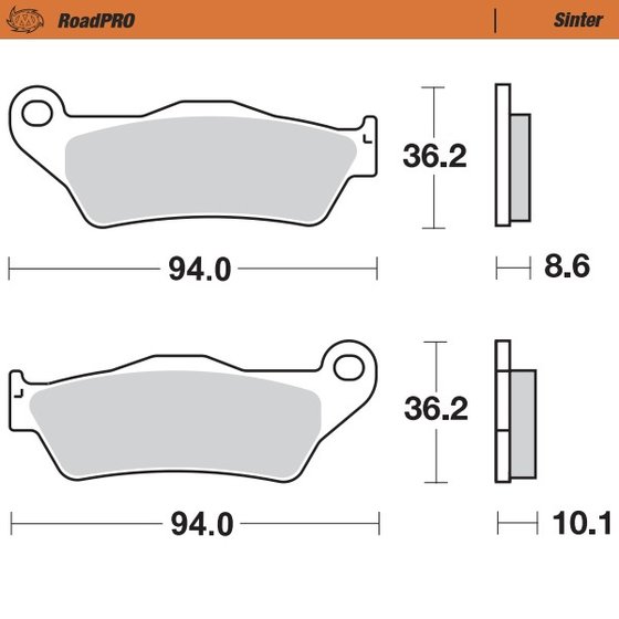 R 1200 GS ADVENTURE (2006 - 2019) sintered rear brake pad | MOTO-MASTER