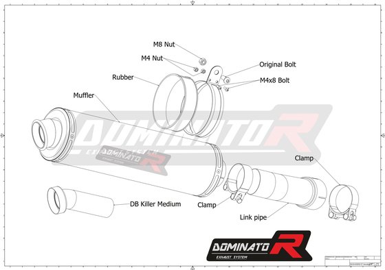 R 1200 RS (2015 - 2018) homologated exhaust silencer oval | Dominator