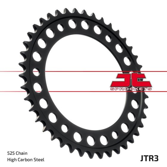 F 800 GS ADVENTURE (2014 - 2019) rear sprocket - 47 teeth, 525 pitch, black | JT Sprockets