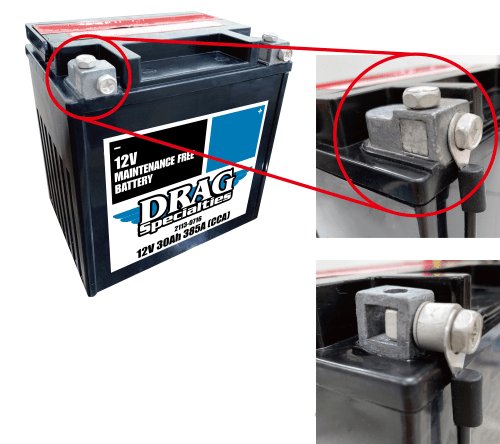 R 100 GS (1987 - 1995) battery drag yix30l-ft and battery drag ytx30l-ft-bs | DRAG SPECIALTIES BATTERIES