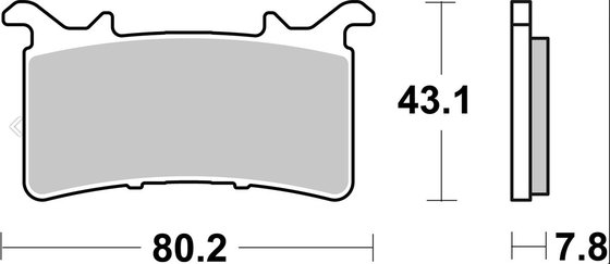 M 1000 RR (2021 - 2022) brakepads dual sinter 2 | SBS