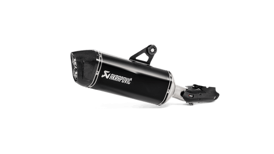 R 1250 GS ADVENTURE (2019 - 2022) black titanium slip-on muffler for r1250gs | AKRAPOVIC