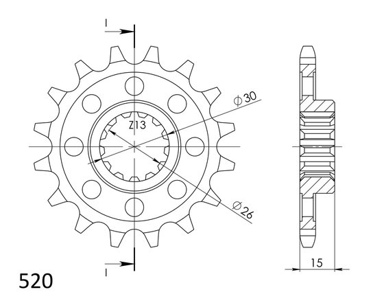 S 1000 RR (2017 - 2017) supersprox / jt front sprocket 1404.17 | Supersprox