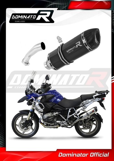 R 1200 GS ADVENTURE (2004 - 2007) exhaust silencer muffler hp1 black | Dominator