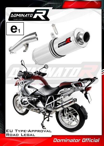 R 1200 GS ADVENTURE (2004 - 2007) homologated exhaust silencer round | Dominator