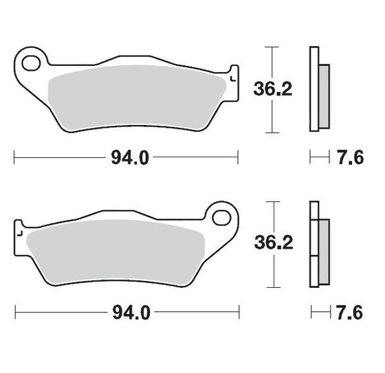 G 450 X (2008 - 2011) sintered metal racing brake pads | MOTO-MASTER