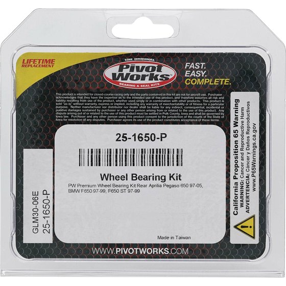 F 650 (1997 - 1999) wheel bearing kit rear | All Balls