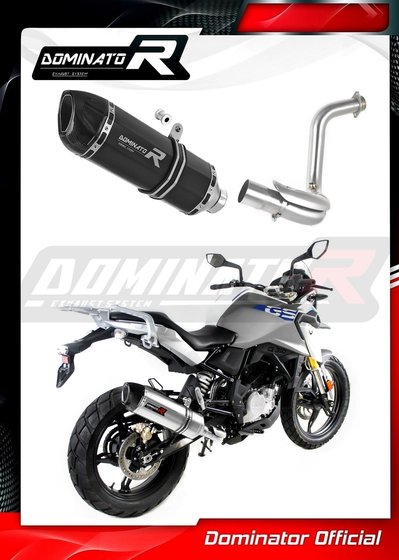 G 310 GS (2016 - 2022) exhaust silencer muffler hp1 black | Dominator