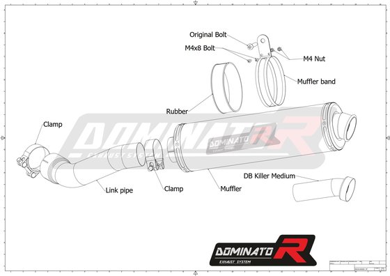 R 1200 GS ADVENTURE (2010 - 2012) homologated exhaust silencer oval | Dominator