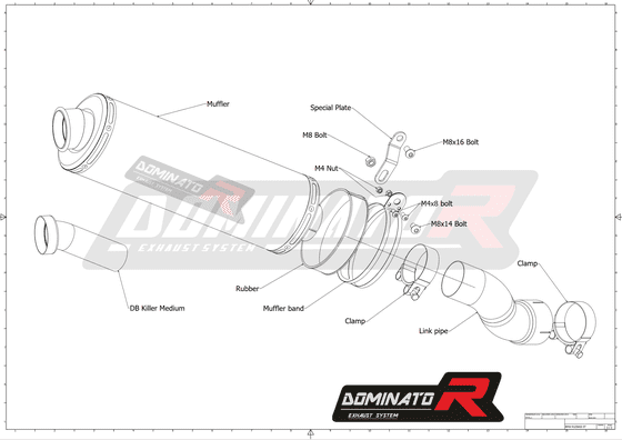 R 1250 GS ADVENTURE (2018 - 2020) homologated exhaust silencer oval | Dominator