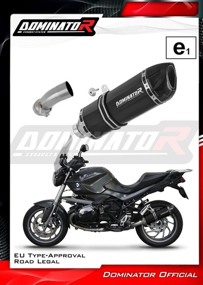 R 1200 R (2010 - 2014) eu approved exhaust silencer hp1 black | Dominator