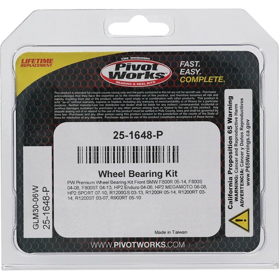 R 1200 RT (2003 - 2014) wheel bearing kit front | All Balls