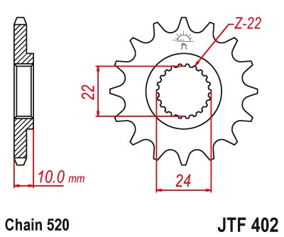 F 650 GS DAKAR (1999 - 2000) front sprocket 15tooth pitch 520 jtf40215 | JT Sprockets