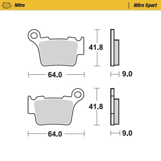 G 450 X (2008 - 2011) nitro sport brake pad | MOTO-MASTER