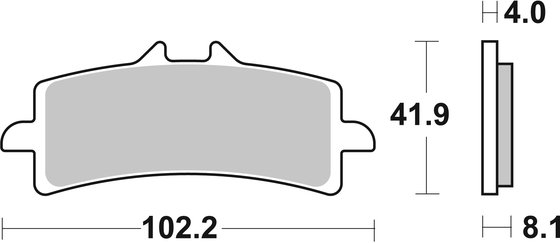 S 1000 RR (2012 - 2014) brakepads dual carbon | SBS