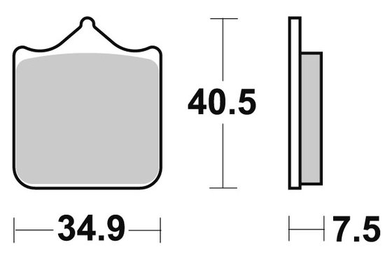 G 450 X (2009 - 2010) brakepads sintered | SBS