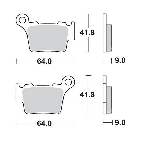 G 450 X (2008 - 2011) racing brake pads | MOTO-MASTER