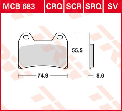 F 800 GT (2013 - 2016) allround organic standard brake pad | TRW