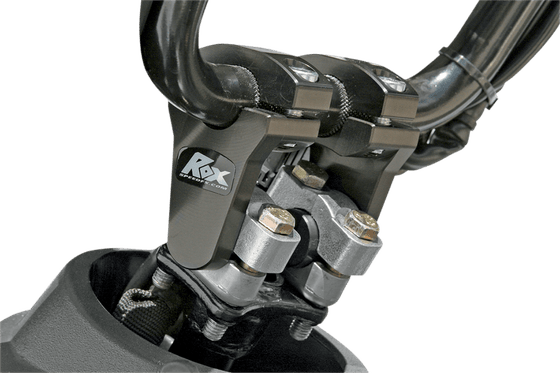 F 750 GS (2018 - 2020) 2" black aluminum handlebar riser | ROX SPEED FX