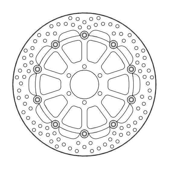 S 1000 RR (2008 - 2018) moto-master prof. halo brakedisc front right bmw: hp4 (t-floater 320x6.0x34mm) | MOTO-MASTER
