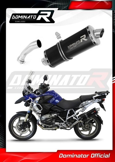 R 1200 GS ADVENTURE (2008 - 2009) exhaust silencer muffler p7 black | Dominator