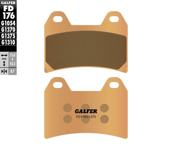 R NINET SCRAMBLER (2016 - 2022) street sinter brake pad | GALFER