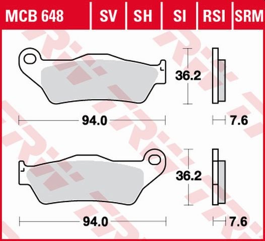 R NINET PURE (2017 - 2022) sintered metal brake pads | TRW