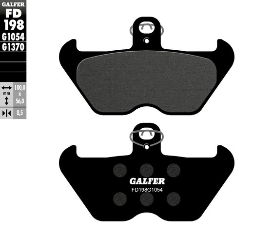 R 1100 RT (2001 - 2001) semi-metal brake pad | GALFER