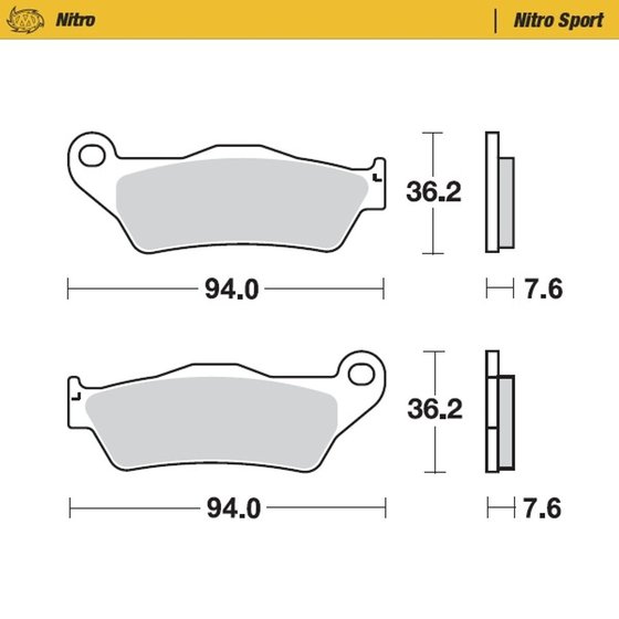 G 450 X (2008 - 2011) nitro sport brake pad | MOTO-MASTER