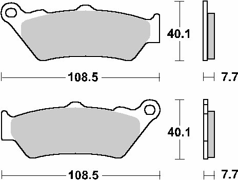 R 1250 R (2019 - 2023)  sbs brakepads racing sintered | SBS