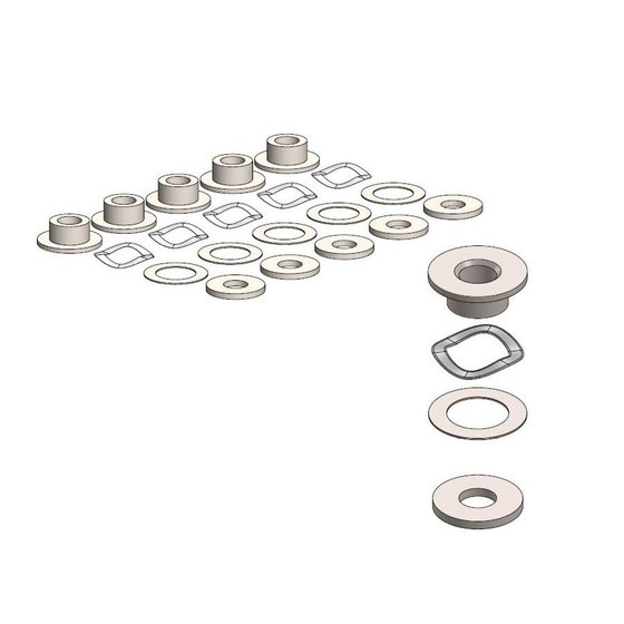 K 1600 GRAND AMERICA (2018 - 2022) fitting kit for bmw rivet 5.0mm | MOTO-MASTER