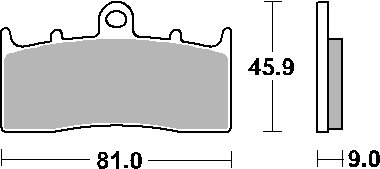 K 1600 GRAND AMERICA (2018 - 2023)  sbs brakepads ceramic | SBS