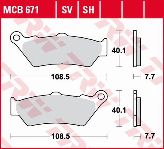 R 1250 R (2019 - 2022) sintered metal brake pads | TRW