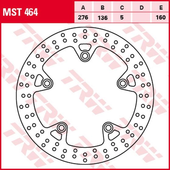 R 1250 GS (2019 - 2022) fixed brake rotor - rear - round shape | TRW