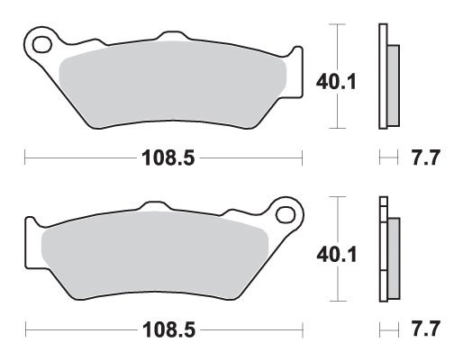 R 1200 GS (2013 - 2018) brakepads sintered rear | SBS